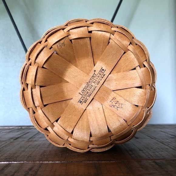 Longaberger Holiday Helper Basket With Liner And Protecter - Picture 3 of 6